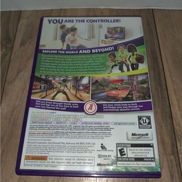 Microsoft Xbox 360 Kinetic Adventures Video Game With Manual - Picture 2 of 4
